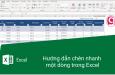 Hướng dẫn cách sử dụng VBA để tạo nút chèn nhanh một dòng trong Excel